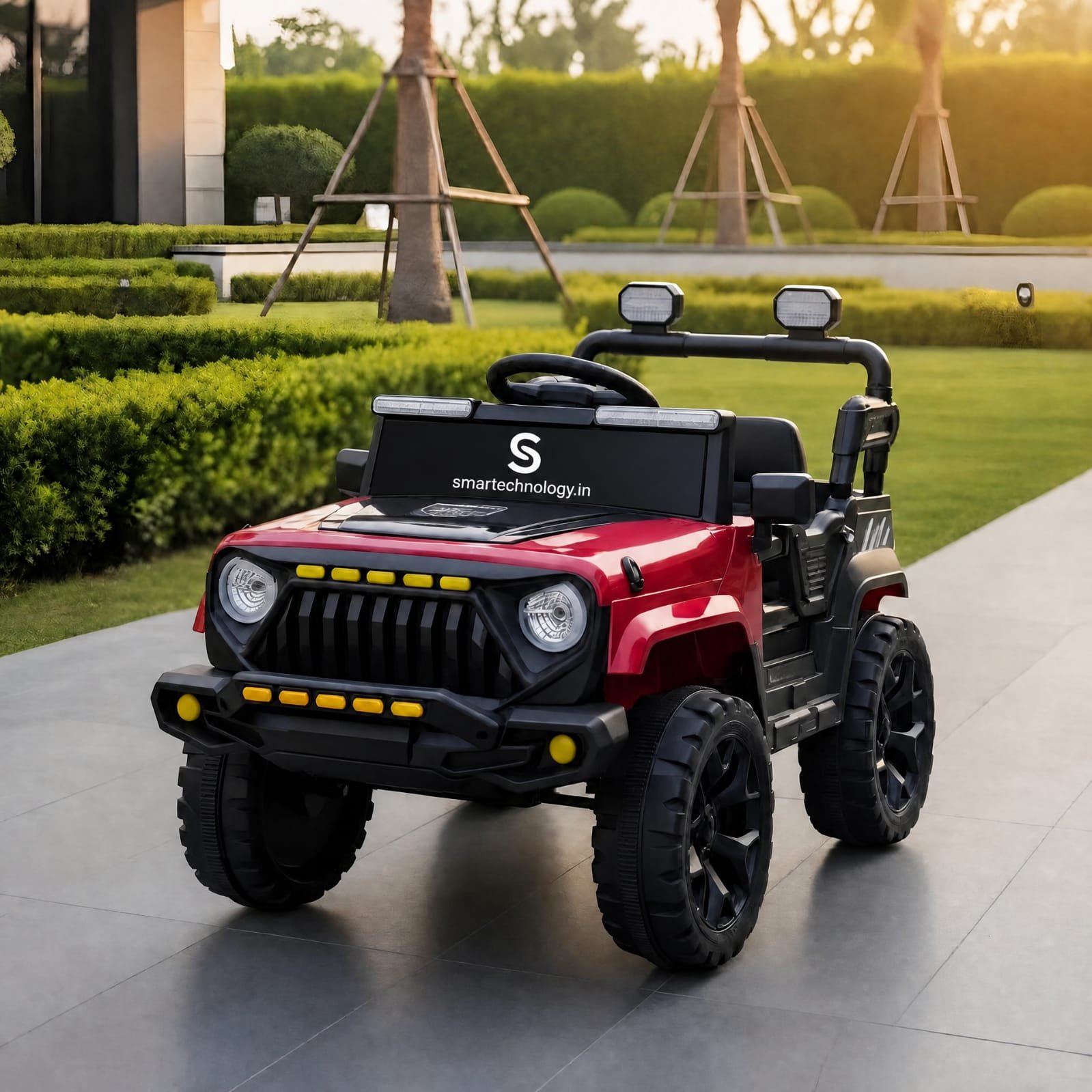 Smartechnology.in Mini 4x4 Battery Operated Ride-On Jeep for Kids